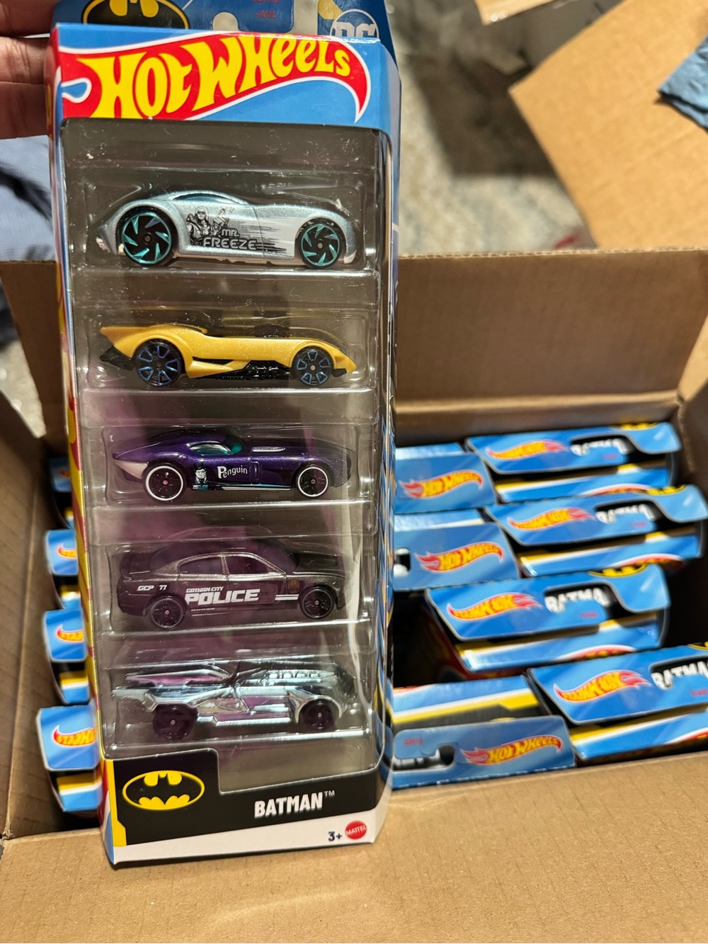 5pk DC Batman Hotwheels